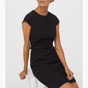 h&m office dress with belt